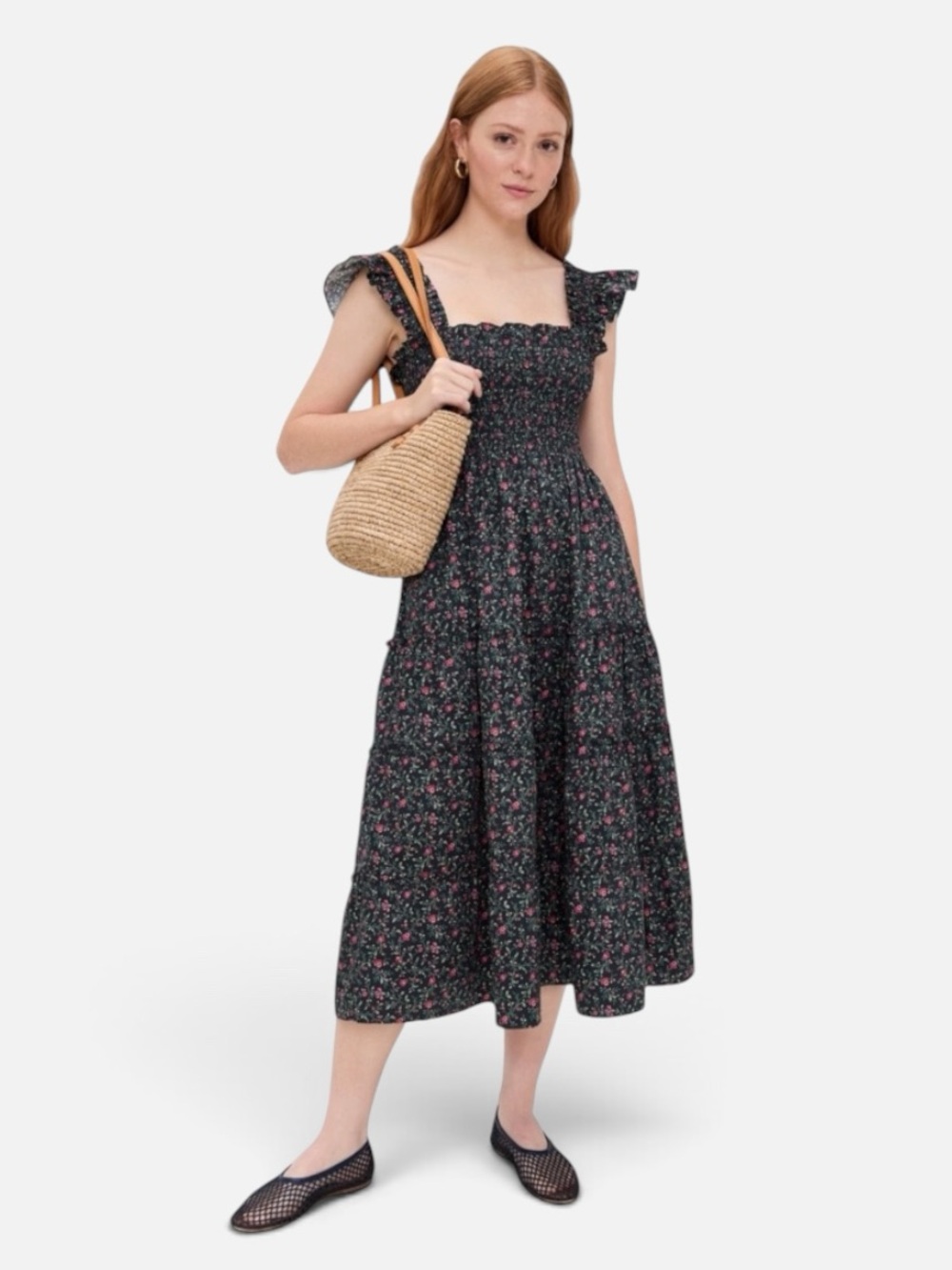 NWT Hill House Home Ellie Nap Dress in Florentine Ditsy